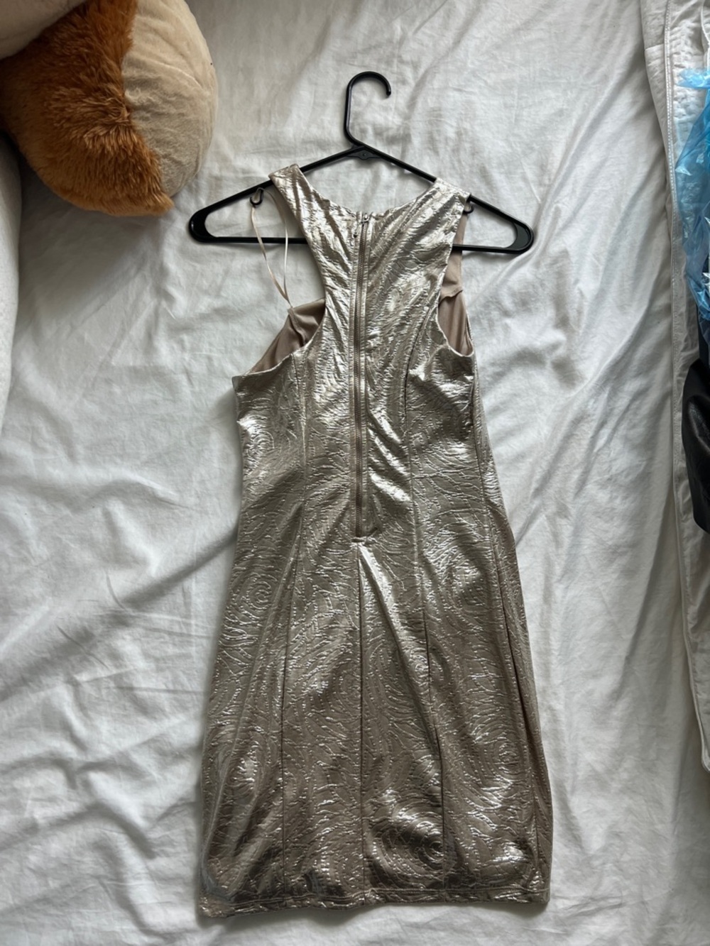 Guess Gold Bodycon Dress - Picture 2 of 6